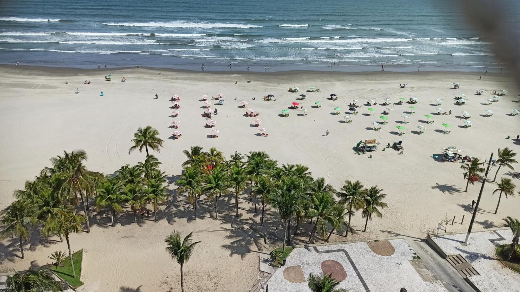 Apartamento De Frente E Com Vista Para O Mar Praia Grande  Exterior foto